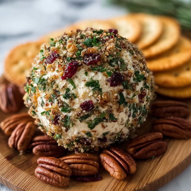 Festive Cheese Ball Party Snack Recipe