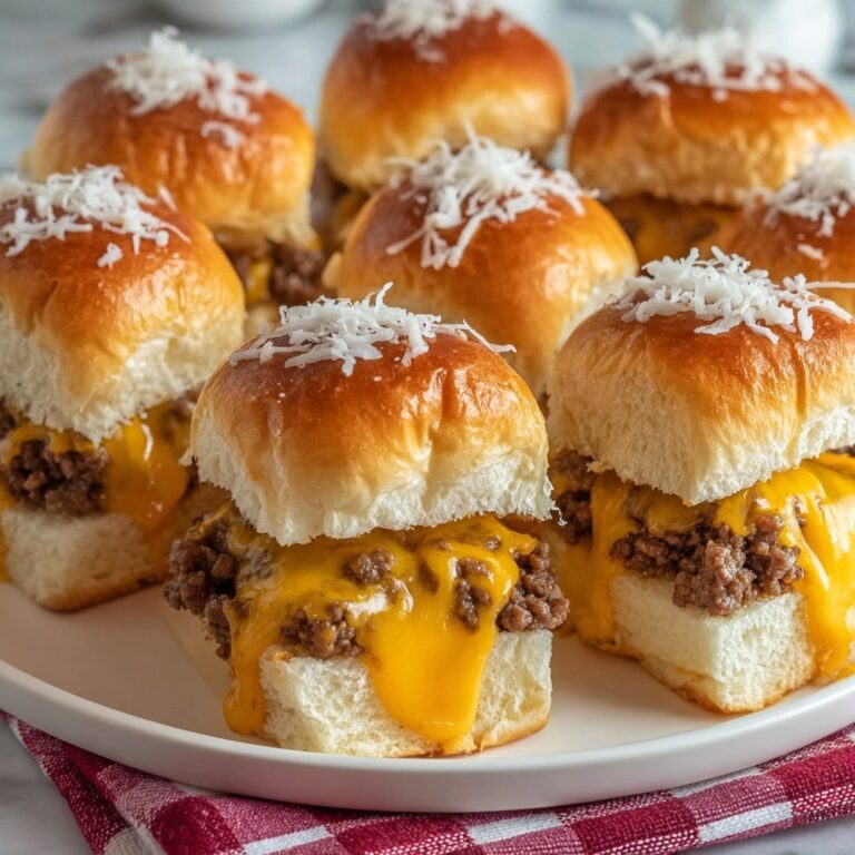 Cheeseburger Sliders with Hawaiian Rolls Recipe
