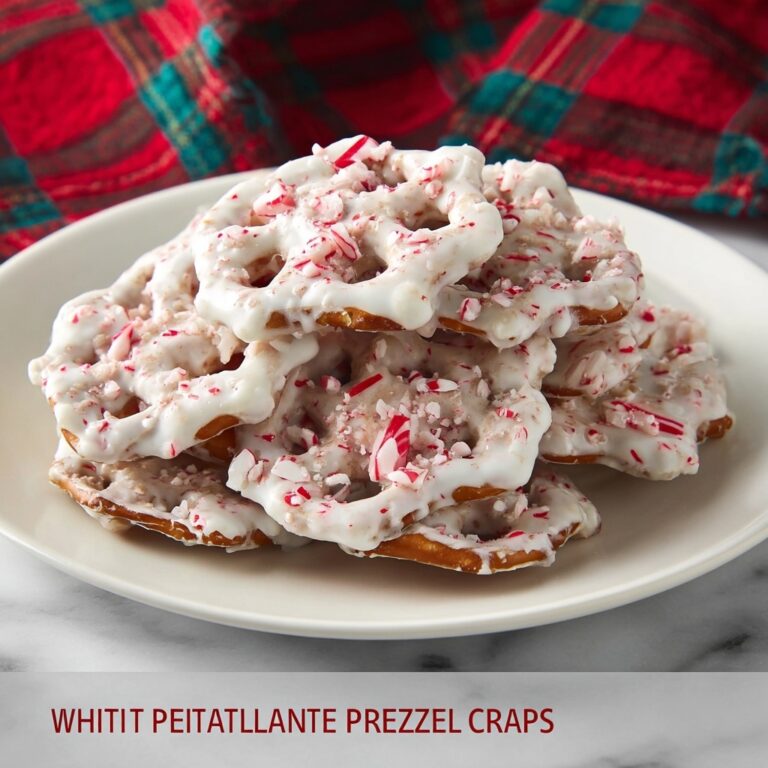 White Chocolate Peppermint Pretzel Crisps Recipe