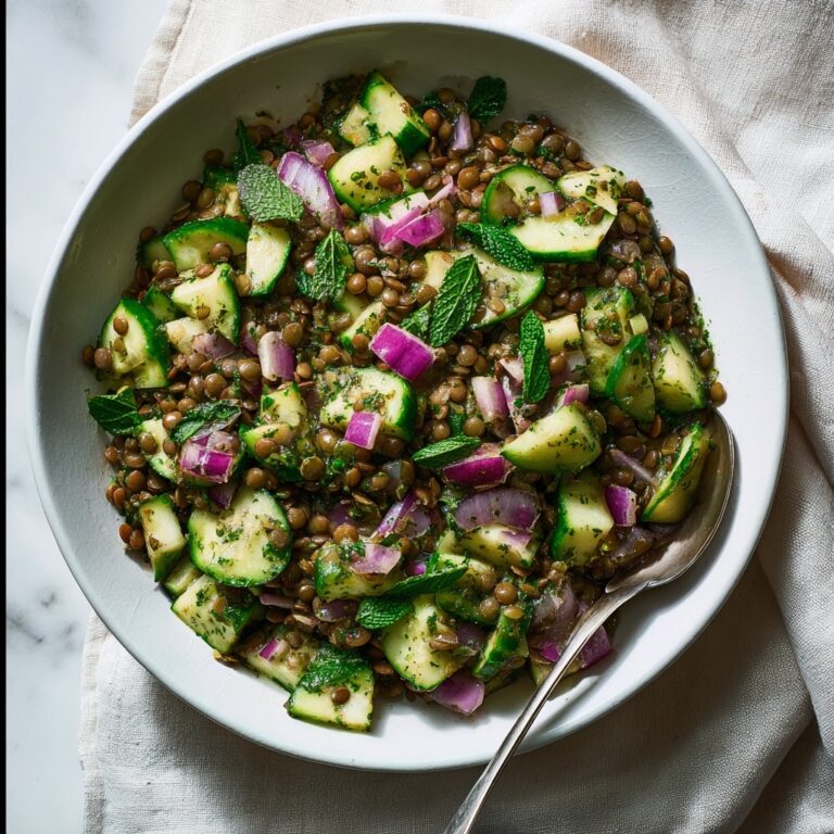 Lentil Cucumber Salad Recipe