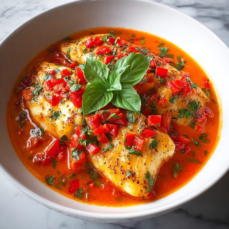 Quick Tilapia in Roasted Pepper Sauce Recipe