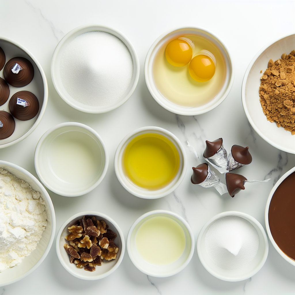 Chocolate Thumbprint Cookies with Nut Filling and Chocolate Kisses Recipe - Recipe Image