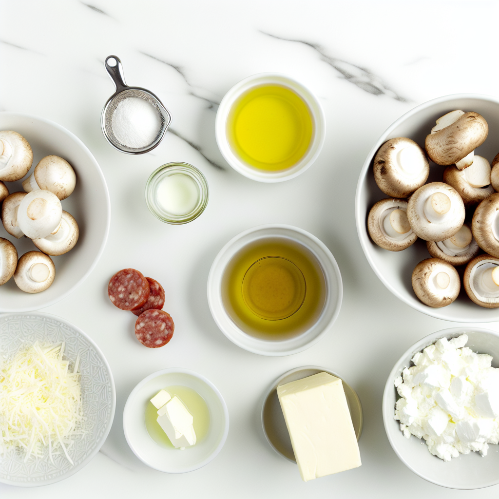 Stuffed Mushrooms with Sausage and Melty Mozzarella Recipe - Recipe Image