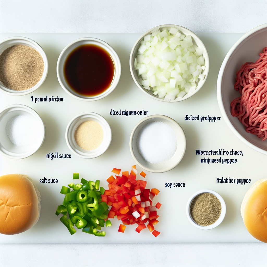 Philly Cheesesteak Sloppy Joes: An Amazing Ultimate Recipe - Recipe Image