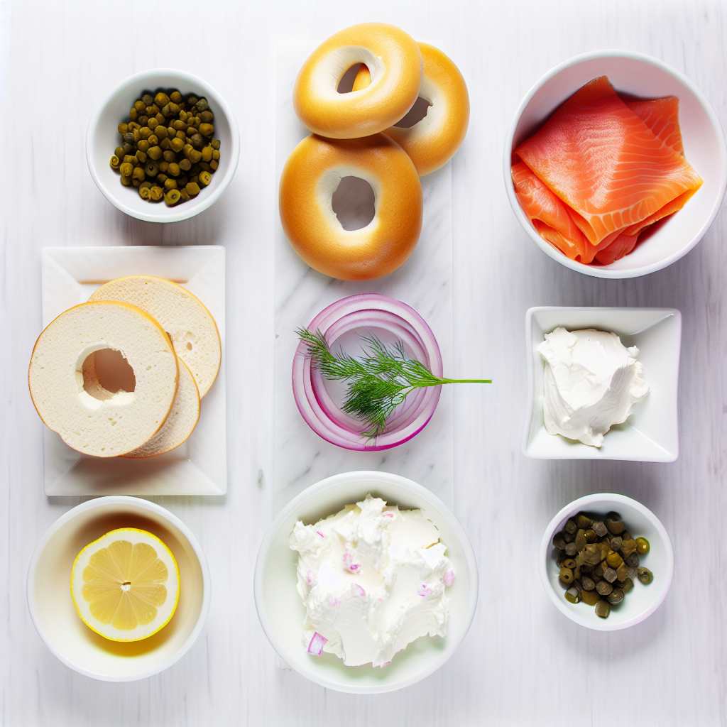 Smoked Salmon & Cream Cheese Bagels: A Taste Sensation Recipe - Recipe Image