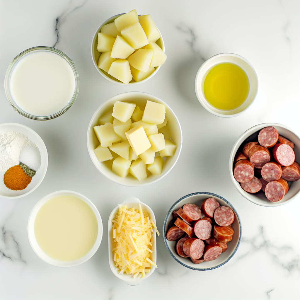 Kielbasa and Potato Casserole Recipe - Recipe Image