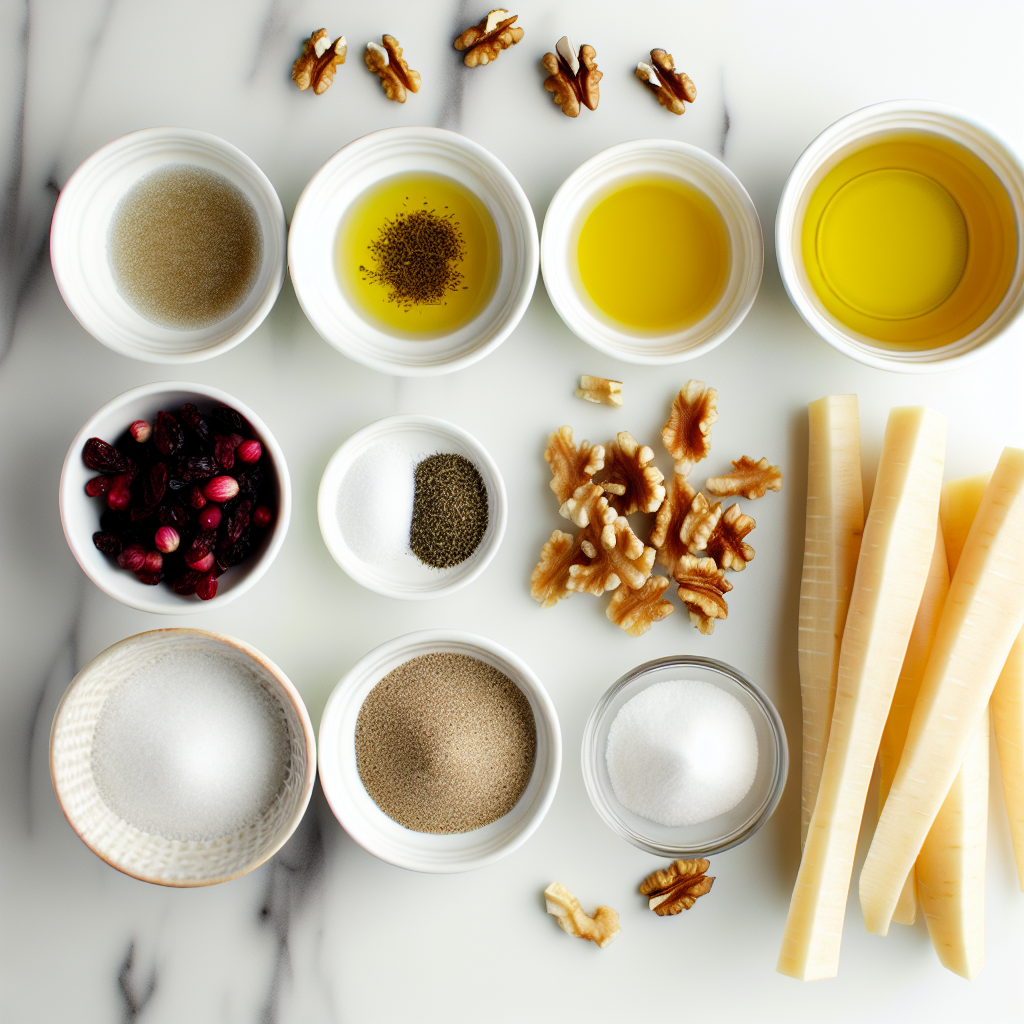 Honey Roasted Parsnips with Cranberries and Walnuts Recipe - Recipe Image