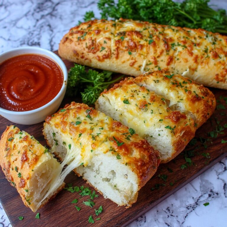 Savory Cheesy Garlic Breadsticks Recipe