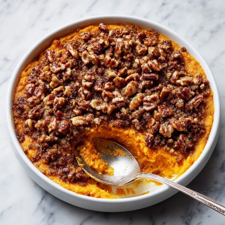 Sweet Potato Casserole with Pecan Topping Recipe