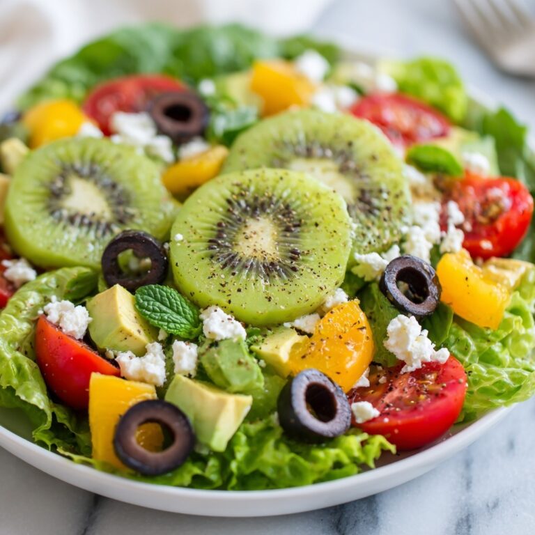 Delicious Kiwi Avocado Feta Salad Recipe