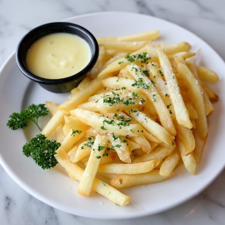 Incredible Crispy Garlic Herb Fries with Aioli Recipe