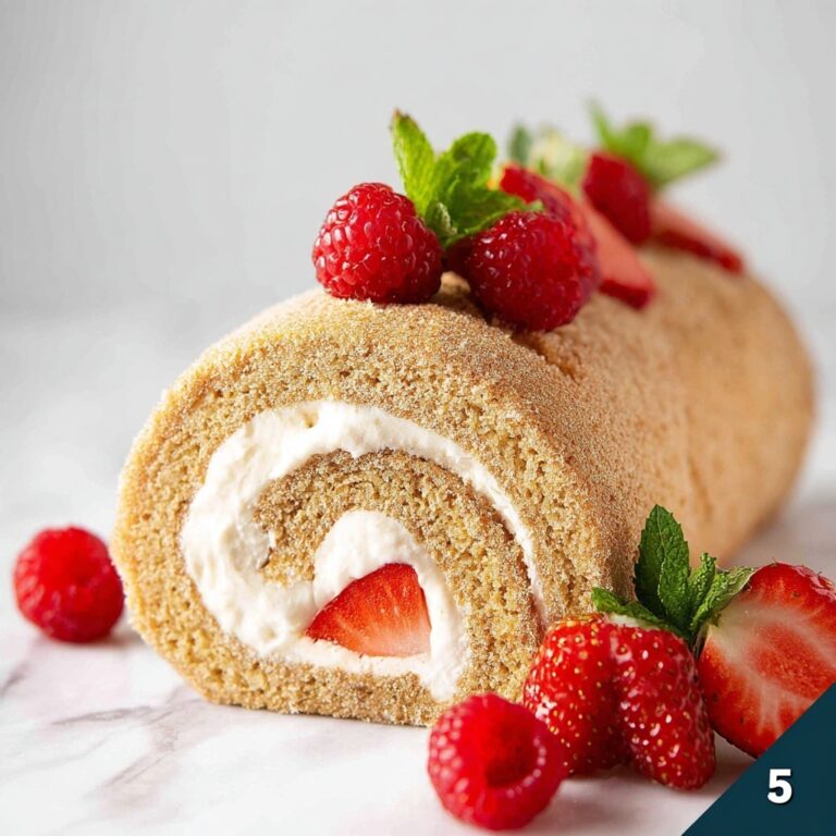 Vanilla Swiss Roll Cake Recipe