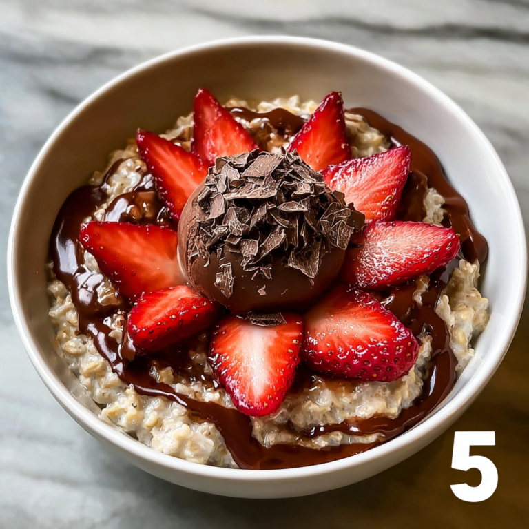 Delicious Blended Strawberry Oats with a Chocolate Twist Recipe
