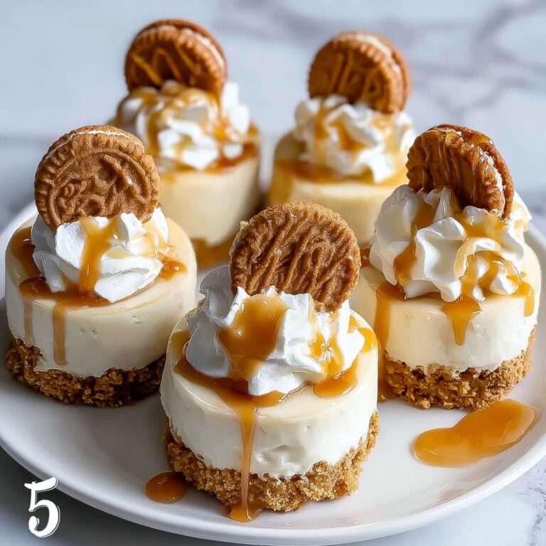 No-Bake Mini Biscoff Cheesecakes Recipe