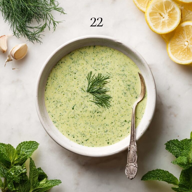 Greek Yogurt Salad Dressing with Dill and Mint Recipe