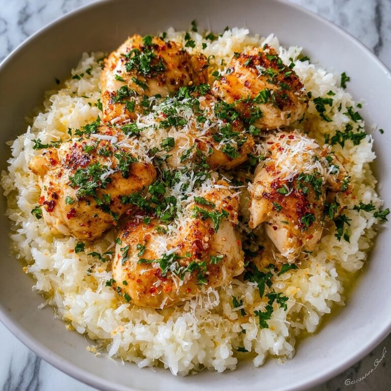 Chicken Scampi with Garlic Parmesan Rice Recipe