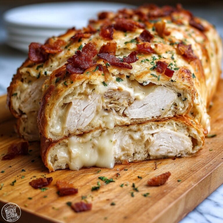 Chicken Bacon Ranch Stromboli Recipe