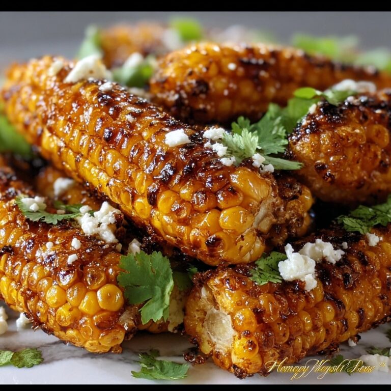 Air Fryer Honey-Butter Corn Ribs with Chili Lime Glaze Recipe