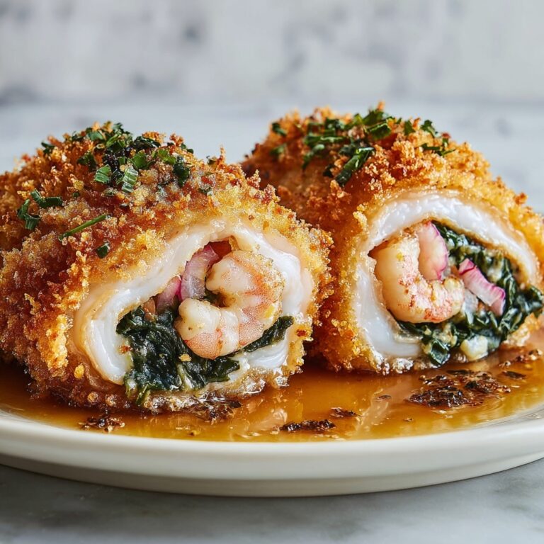 Stuffed Catfish with Shrimp and Spinach Recipe