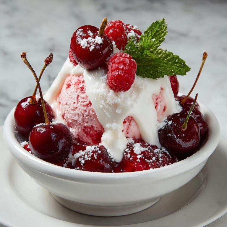 Cherry Raspberry Semifreddo Dessert Recipe