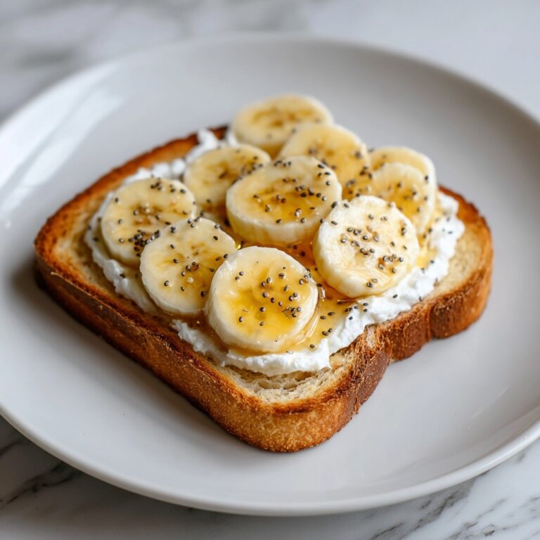 Cottage Cheese Banana Toast Recipe