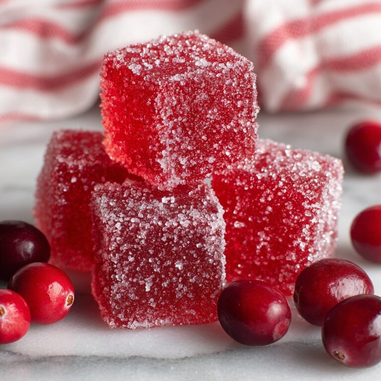 Festive Cranberry Jelly Candies Recipe