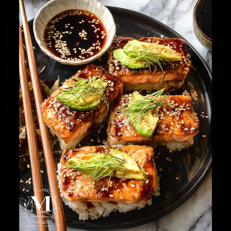 Easy Spicy Salmon Sushi Stacks Recipe
