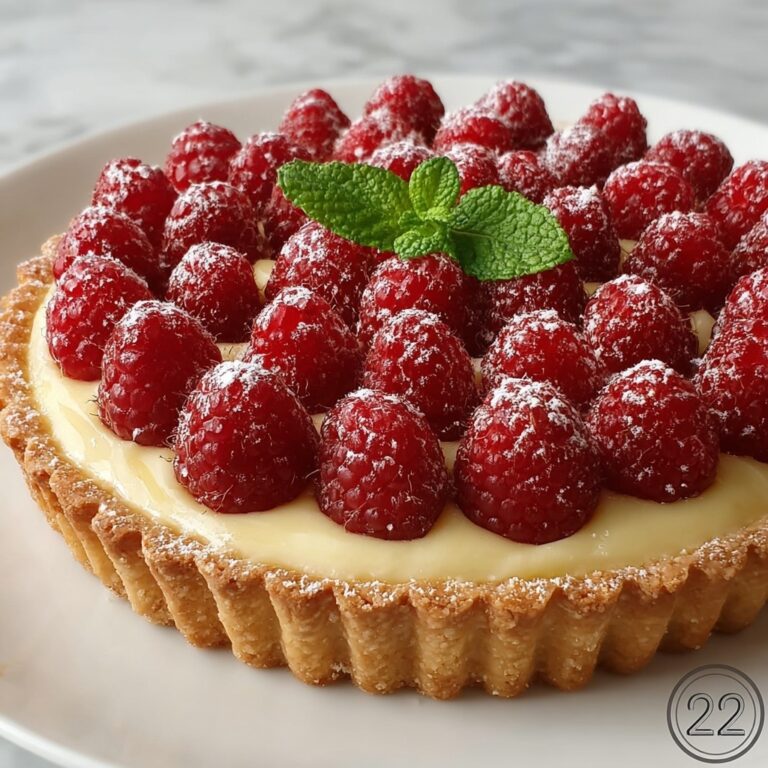 Raspberry White Chocolate Tart Recipe