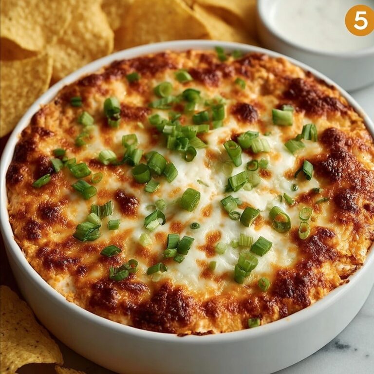 Spicy Buffalo Chicken Dip That Disappears at Every Party Recipe