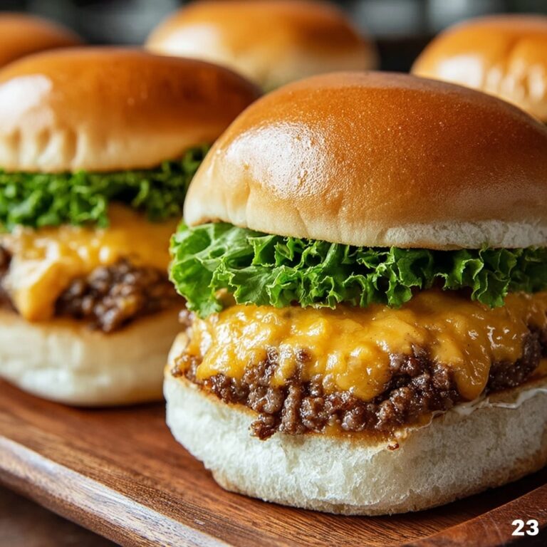 Cheesy Beef & Sausage Hanky Panky Sliders Recipe