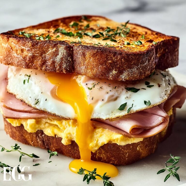 Egg and Ham Breakfast Sandwich Recipe