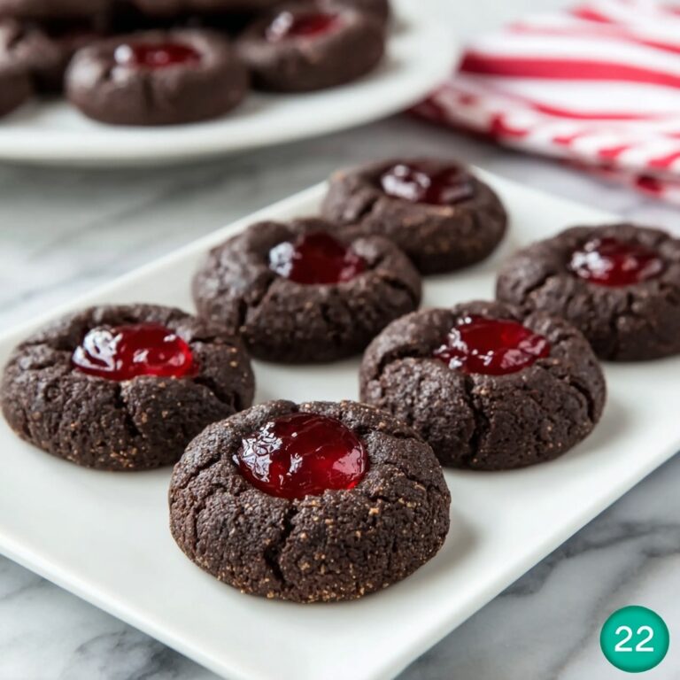Easy Black Forest Thumbprint Cookies – Chocolate, Cherry, and Simple to Make Recipe