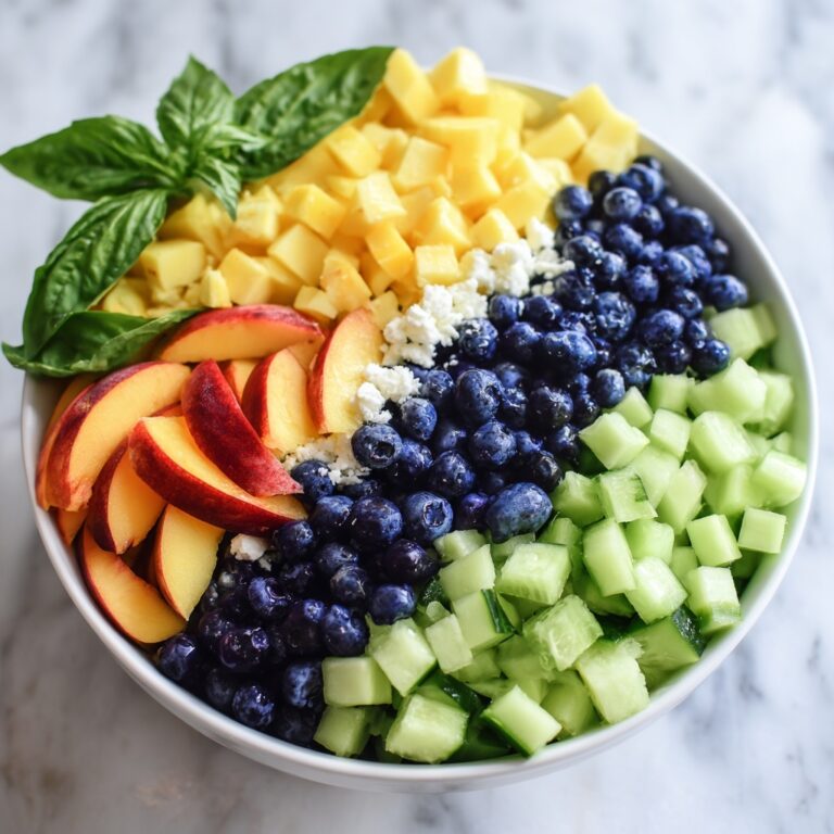 Blueberry Peach Feta Salad Recipe
