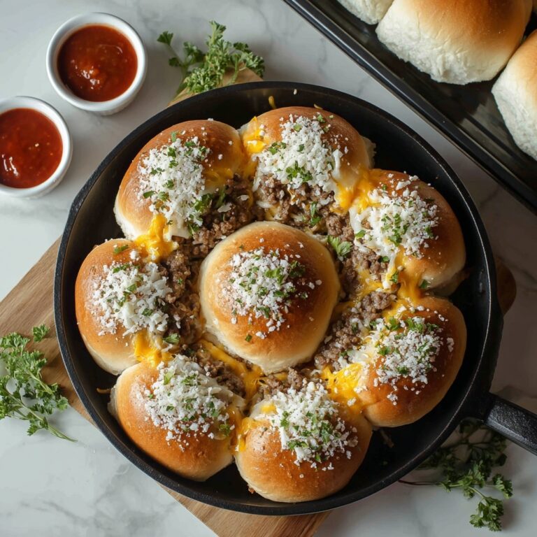 Irresistible Garlic Parmesan Cheeseburger Bombs Recipe
