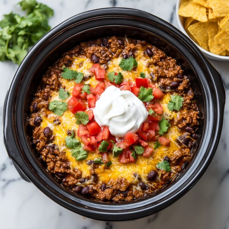 Crockpot Chicken Enchilada Casserole Recipe