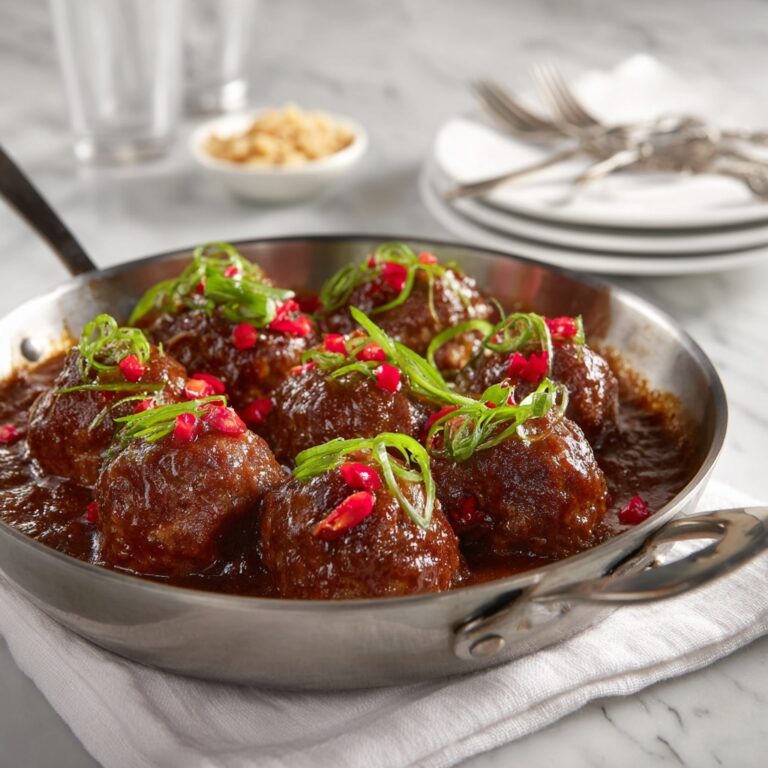 Sweet Chili Glazed Pork Meatballs Recipe