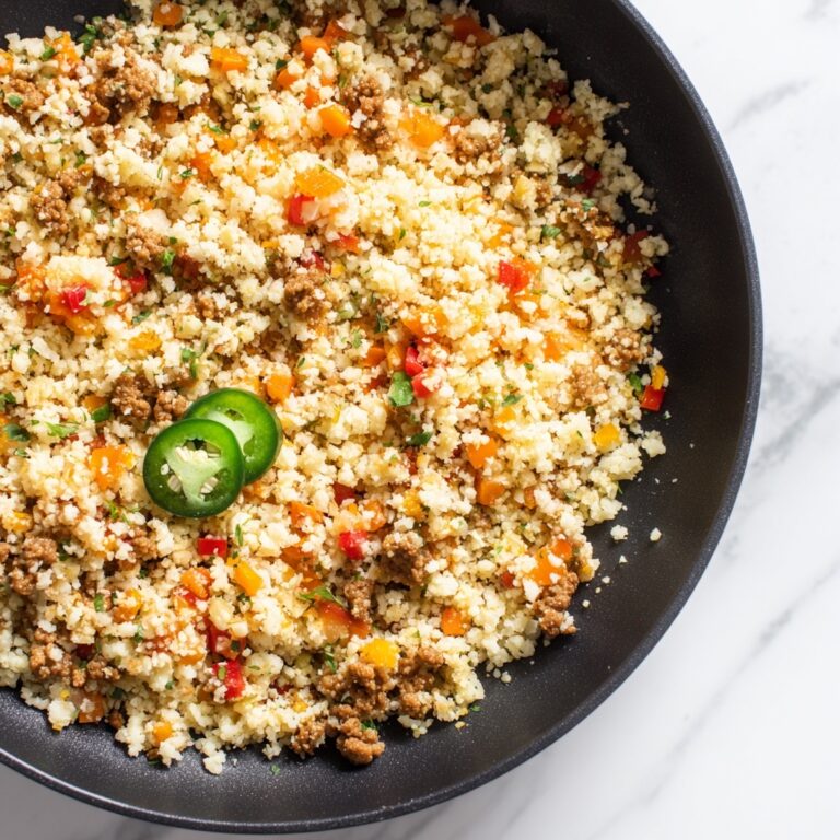 20-Minute Spicy Cauliflower Rice with Ground Turkey Recipe