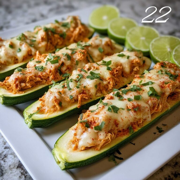 Buffalo Chicken Zucchini Boats Recipe