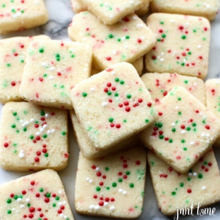 Christmas Shortbread Cookie Bites Recipe