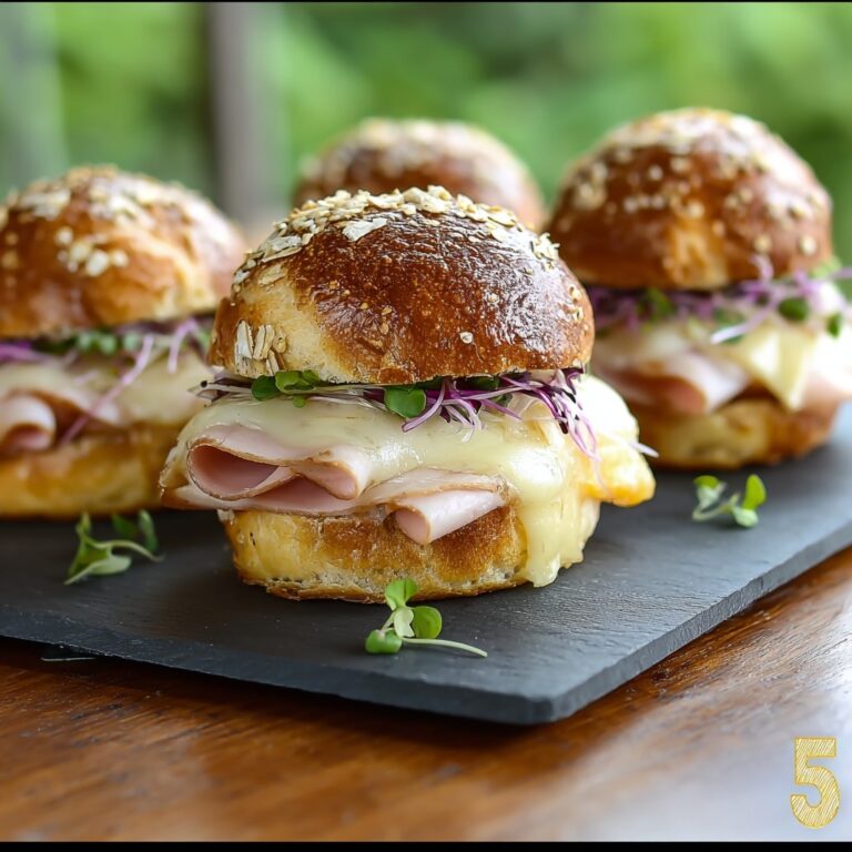 Easy Air Fryer Ham & Cheese Sliders Recipe
