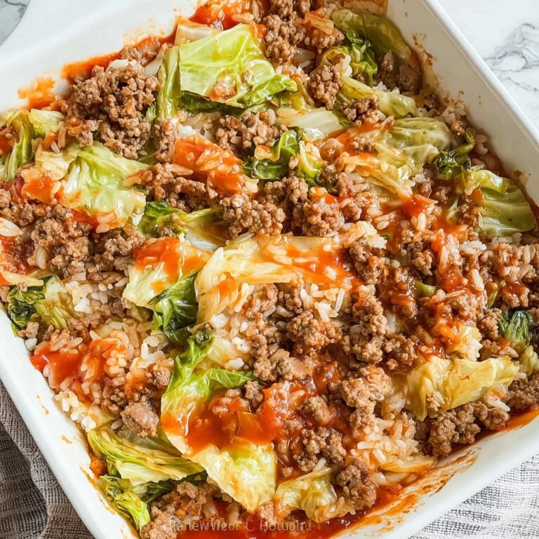 Lazy Cabbage Roll Casserole: Comfort in Every Savory Bite Recipe