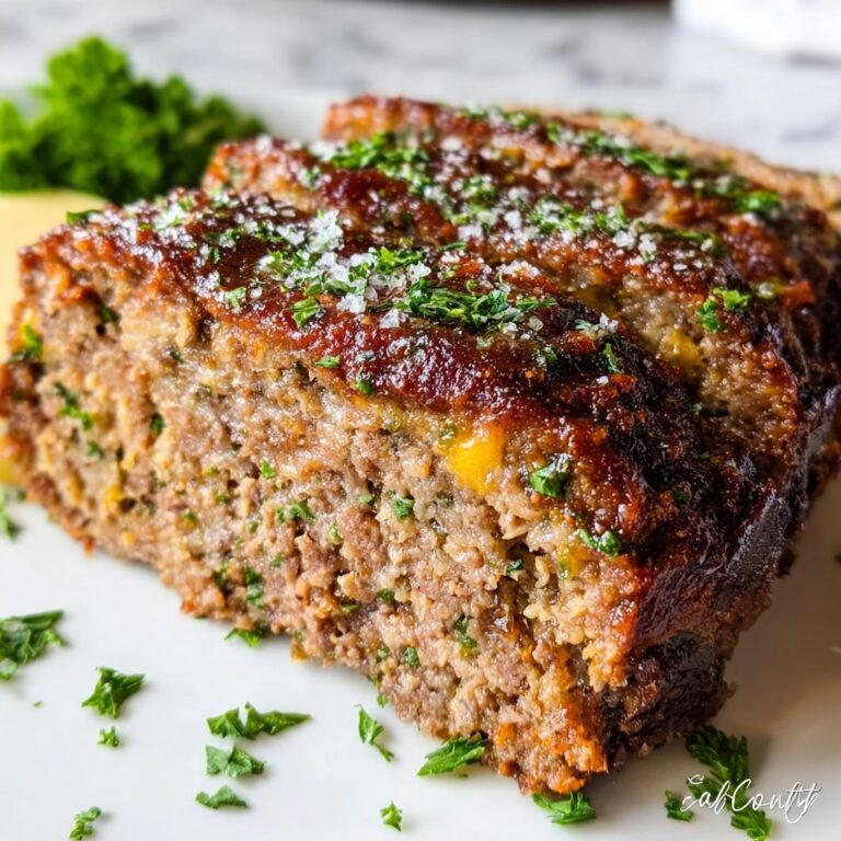 Garlic Parmesan Meatloaf Recipe