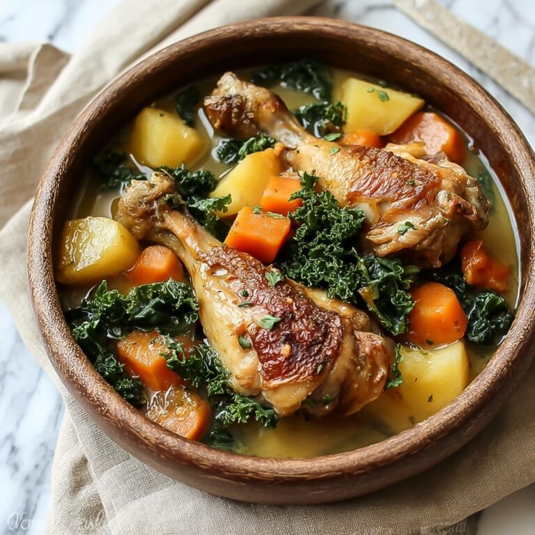 One-Pot Chicken and Kale Stew with Root Vegetables Recipe