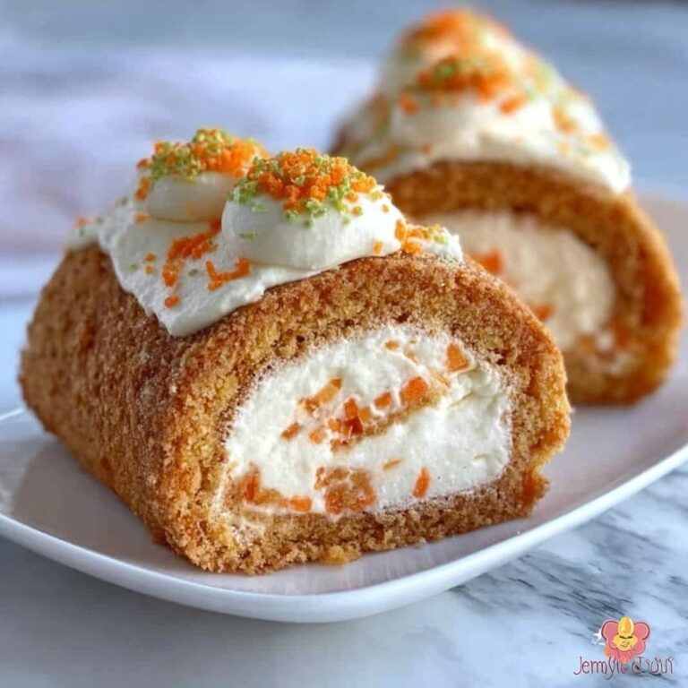 Carrot Cake Roll with Cream Cheese Frosting Recipe