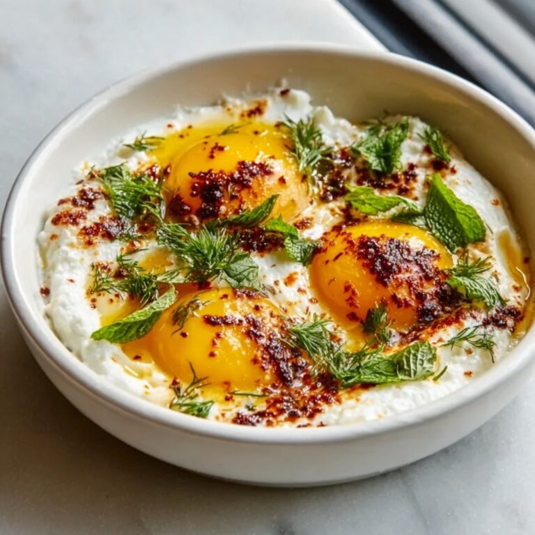 Turkish Eggs (Cilbir) with Garlicky Yogurt and Chili Butter Recipe