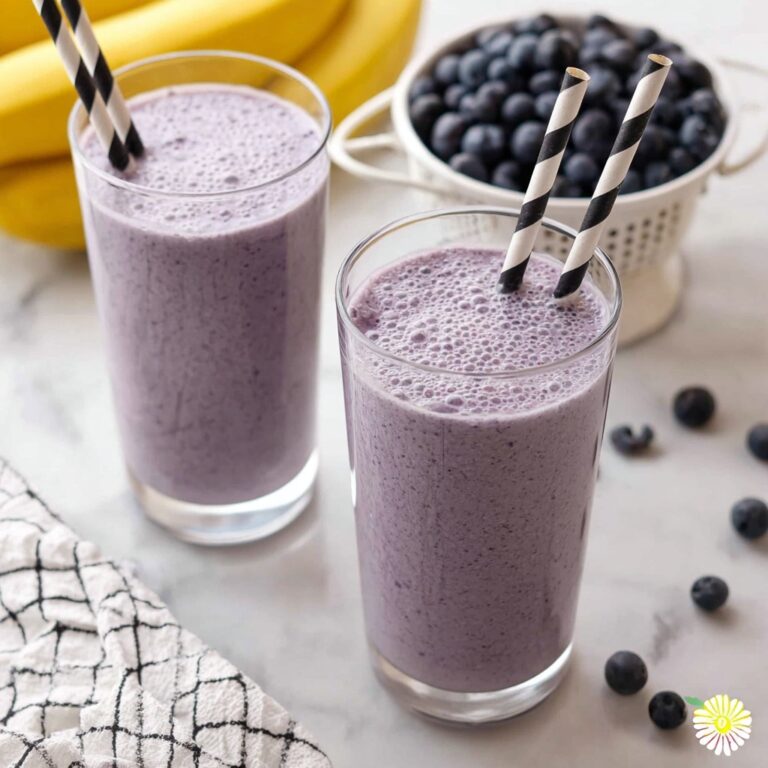 Creamy Blueberry Banana Protein Smoothie Recipe