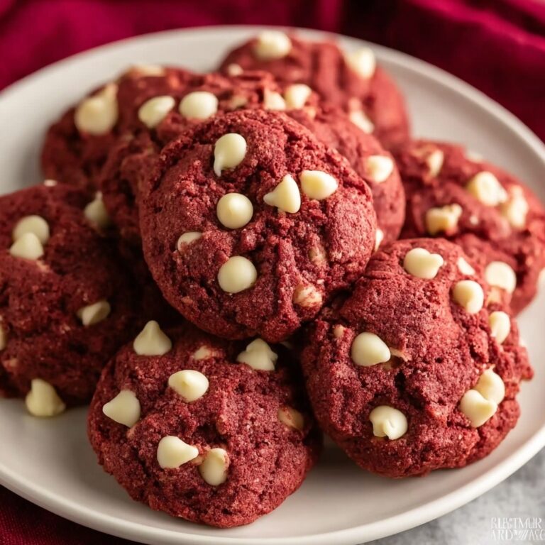 Chewy Red Velvet Cookies with White Chocolate Chips Recipe