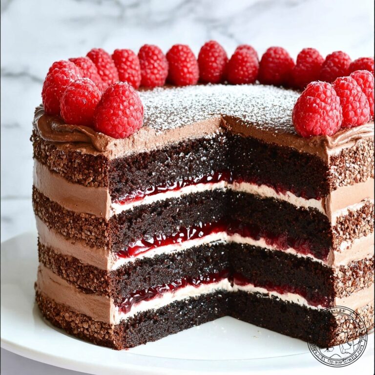 Chocolate Raspberry Layer Cake Recipe