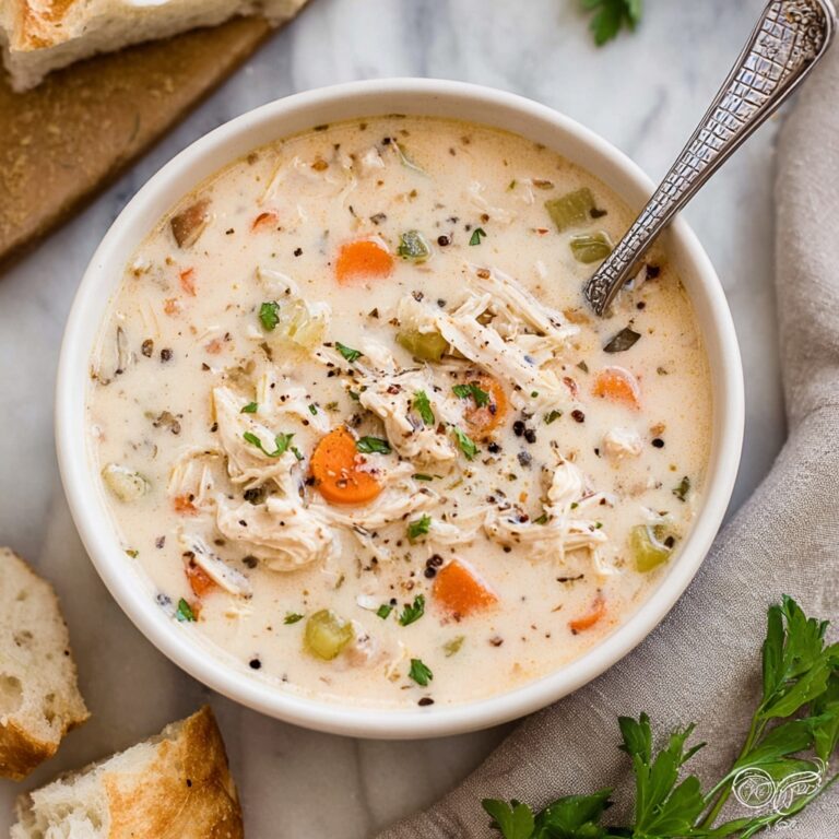 Creamy Crockpot Chicken Wild Rice Soup Recipe