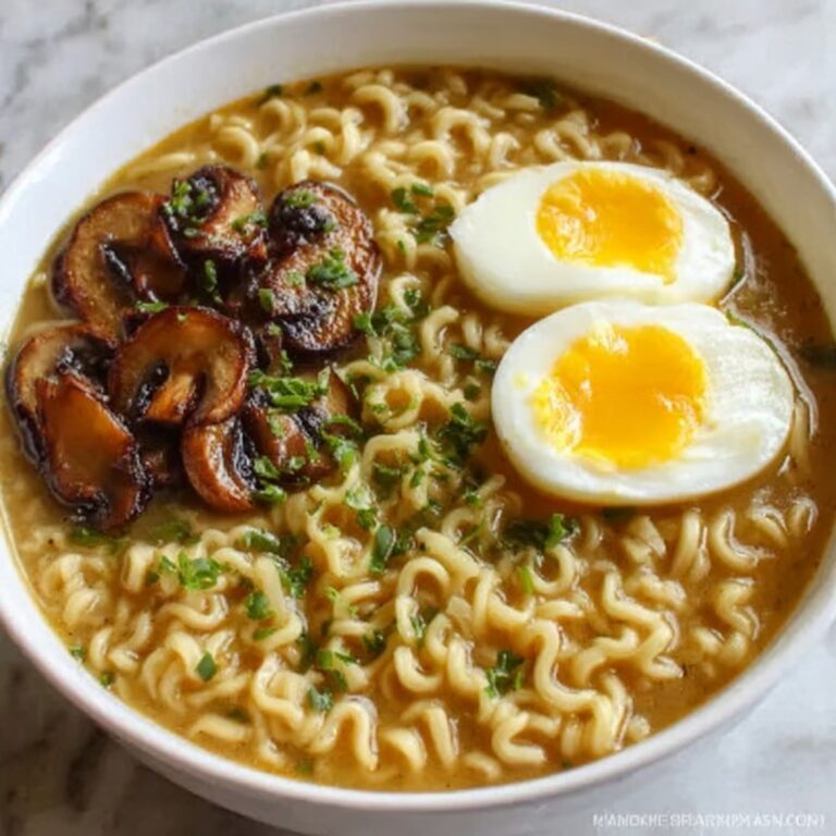 Creamy Ramen with Beef and Garlic Recipe